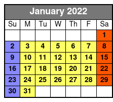 DC Odyssey Lunch & Dinner Cruises January Schedule