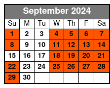 African American History Tour September Schedule