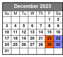Washington DC Odyssey Dinner Cruise December Schedule