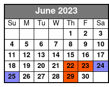 Spirit of Washington DC Scenic Lunch Cruise June Schedule