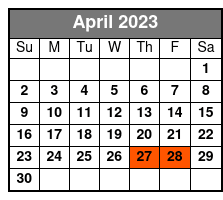 Small Group Walking Tour of Capitol Hill April Schedule