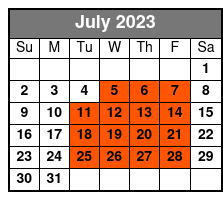 Small Group Walking Tour of Capitol Hill July Schedule