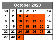 Small Group Walking Tour of Capitol Hill October Schedule