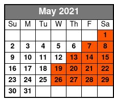 Boomerang Yacht Sunset Cruise May Schedule