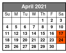 Daytime Party Cruise on the Boomerang Yacht April Schedule