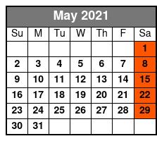 Daytime Party Cruise on the Boomerang Yacht May Schedule