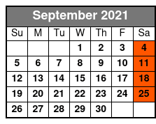 Daytime Party Cruise on the Boomerang Yacht September Schedule