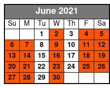 Jake Woe’s Comedy Walk June Schedule