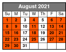 Jake Woe’s Comedy Walk August Schedule
