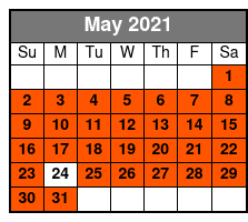 DC Deluxe Tour May Schedule