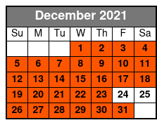 DC Deluxe Tour December Schedule