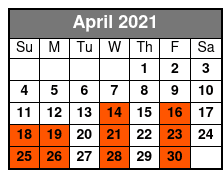 Open Top Convertible Tour April Schedule