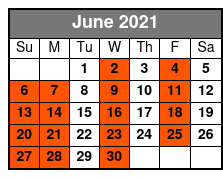 Open Top Convertible Tour June Schedule