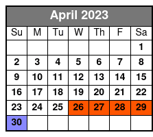 Paseos En Espanol Privado Washington DC April Schedule