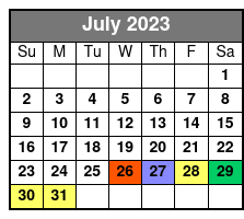 Paseos En Espanol Privado Washington DC July Schedule