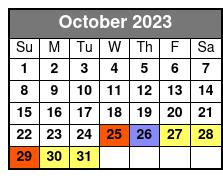 Paseos En Espanol Privado Washington DC October Schedule