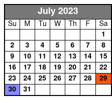 09:00 July Schedule