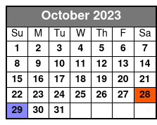 09:00 October Schedule