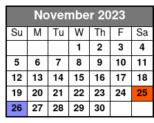 09:00 November Schedule