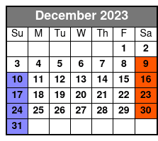 09:00 December Schedule