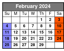 09:00 February Schedule