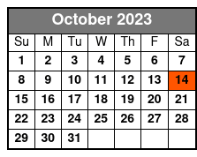 Private Cruise October Schedule