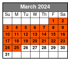 City Tour + 2 Extra Memorials March Schedule