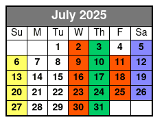 Brooks Museum of Art General Admission July Schedule