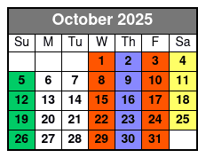 Brooks Museum of Art General Admission October Schedule