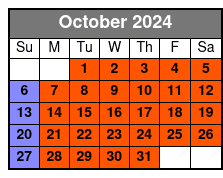 IMAX Theater October Schedule