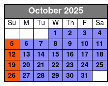 IMAX Theater October Schedule