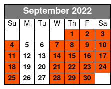 Memphis Music Hall of Fame September Schedule