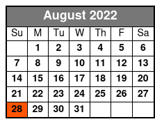 Something Rotten August Schedule
