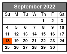 Something Rotten September Schedule