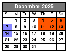 The Circuit Playhouse December Schedule