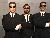Men in Black near the Black Fox Lodge Pigeon Forge Tapestry Collection by Hilton