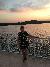 Woman with the Sunset on the Showboat Branson Belle Lunch and Dinner Crusies