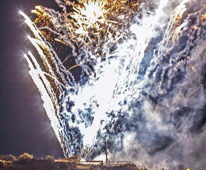 Patriotic Fireworks Spectacular At Six Flags Fiesta In San Antonio TX