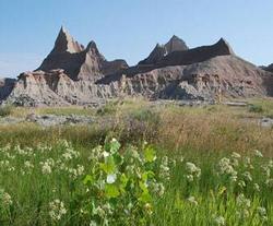 The Badlands National Park near Mount Rushmore, SD, natural beauty