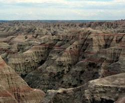 The Badlands National Park near Mount Rushmore, SD, sightseeing