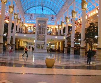 Inside of the mall