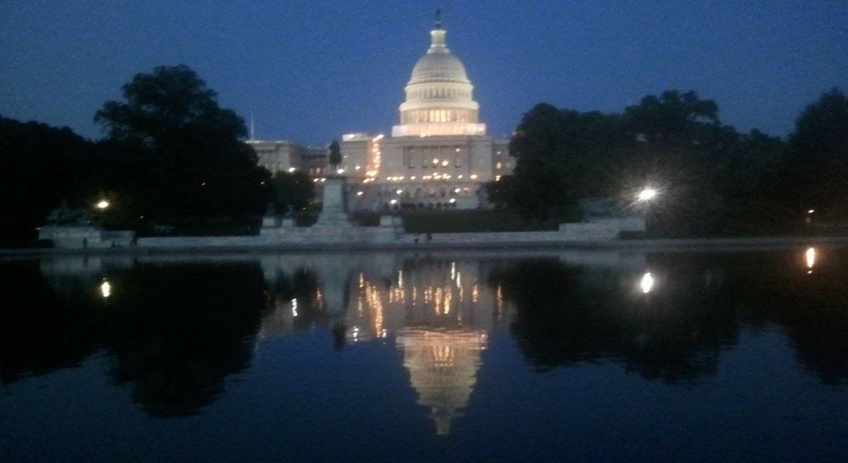 The Reflecting Pool in Washington, DC