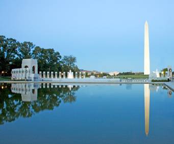 The Reflecting Pool in Washington, DC, Washington memorial