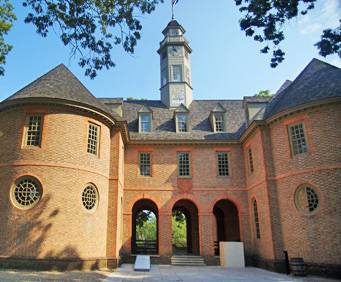The Capitol in Colonial Williamsburg near Washington, DC