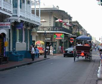Bourbon Street in New Orleans