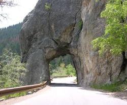 Tunnel cut in rock