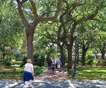 Wright Square in Savannah, GA, sightseeing Wright Square in Savannah, GA, sightseeing