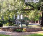 Columbia Square in Savannah, GA, fountain Columbia Square in Savannah, GA, fountain