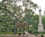 Thomas Square Historic District in Savannah, GA, Wright Square Thomas Square Historic District in Savannah, GA, Wright Square