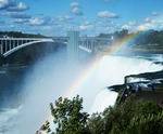 The Rainbow Bridge near Niagara Falls, ON The Rainbow Bridge near Niagara Falls, ON